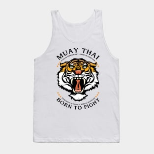 Muay Thai Born to Fight Tiger Tank Top